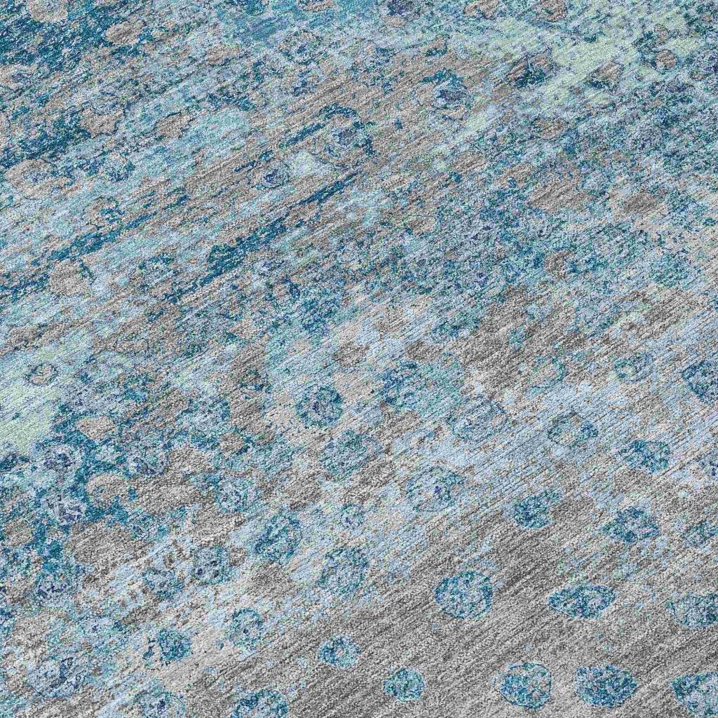 Renora Gray Washable Indoor - Outdoor Rug - LOOMLAN - LOOMLAN Rugs - Outdoor Rugs