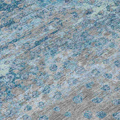 Renora Gray Washable Indoor - Outdoor Rug - LOOMLAN - LOOMLAN Rugs - Outdoor Rugs