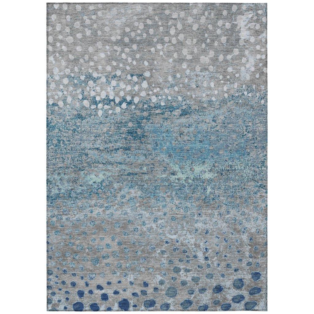 Renora Gray Washable Indoor - Outdoor Rug - LOOMLAN - LOOMLAN Rugs - Outdoor Rugs