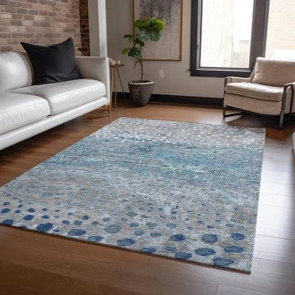 Renora Gray Washable Indoor - Outdoor Rug - LOOMLAN - LOOMLAN Rugs - Outdoor Rugs