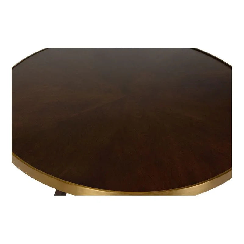 Renzo Wooden Round Center Table - LOOMLAN - Wildwood - Side Tables