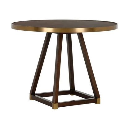 Renzo Wooden Round Center Table - LOOMLAN - Wildwood - Side Tables