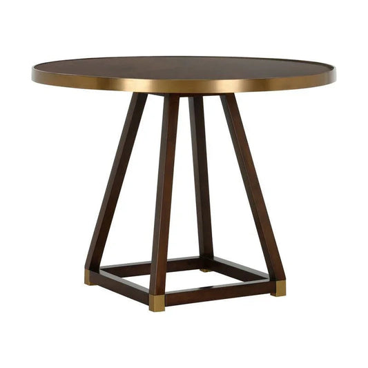 Renzo Wooden Round Center Table - LOOMLAN - Wildwood - Side Tables
