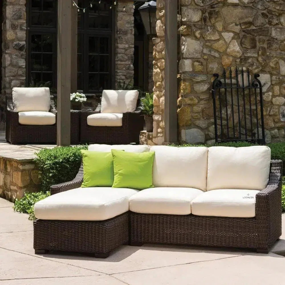 Replacement Cushions For Mesa Outdoor Right Arm Chaise-Outdoor Replacement Cushions-Lloyd Flanders-LOOMLAN