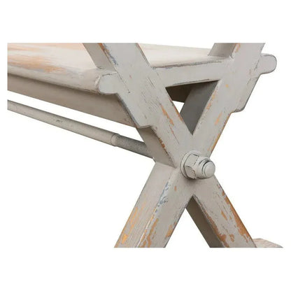 Replica Antique X Bench For Entryway or Kitchen - LOOMLAN - Sarreid - Dining Benches