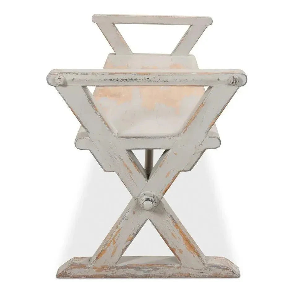 Replica Antique X Bench For Entryway or Kitchen - LOOMLAN - Sarreid - Dining Benches