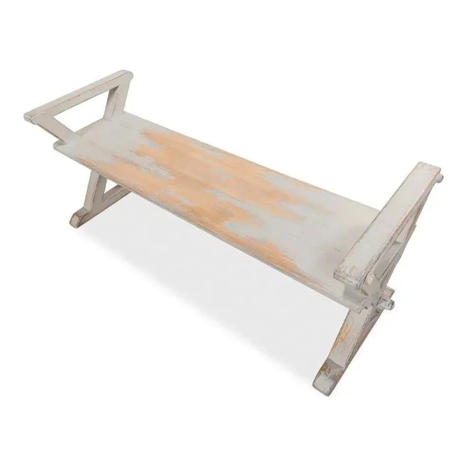 Replica Antique X Bench For Entryway or Kitchen - LOOMLAN - Sarreid - Dining Benches