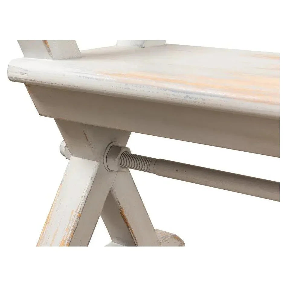 Replica Antique X Bench For Entryway or Kitchen - LOOMLAN - Sarreid - Dining Benches