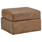 Repose Luxurious Leather Ottoman - LOOMLAN - Olivia + Quinn - Ottomans