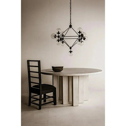 Resistance Dining Table, White Wash-Dining Tables-Noir-LOOMLAN