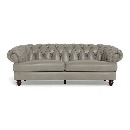 Retro Chesterfield - Inspired Leather Sofa Retro - LOOMLAN - Uptown Sebastian - Sofas & Loveseats