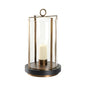 Revere Brass Circle Design Candleholder - LOOMLAN - Chelsea House - Candle Holders