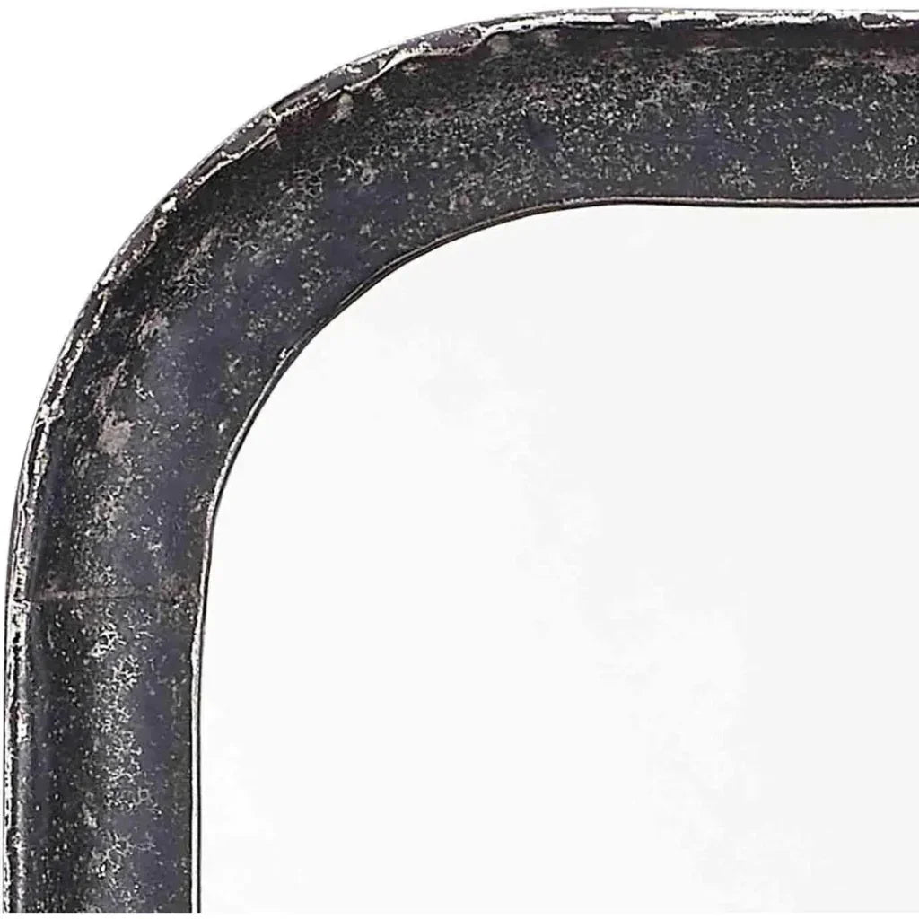 Reversible Black Iron Capital Wall Mirror - LOOMLAN - Jamie Young - Wall Mirrors
