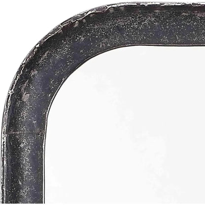 Reversible Black Iron Capital Wall Mirror - LOOMLAN - Jamie Young - Wall Mirrors