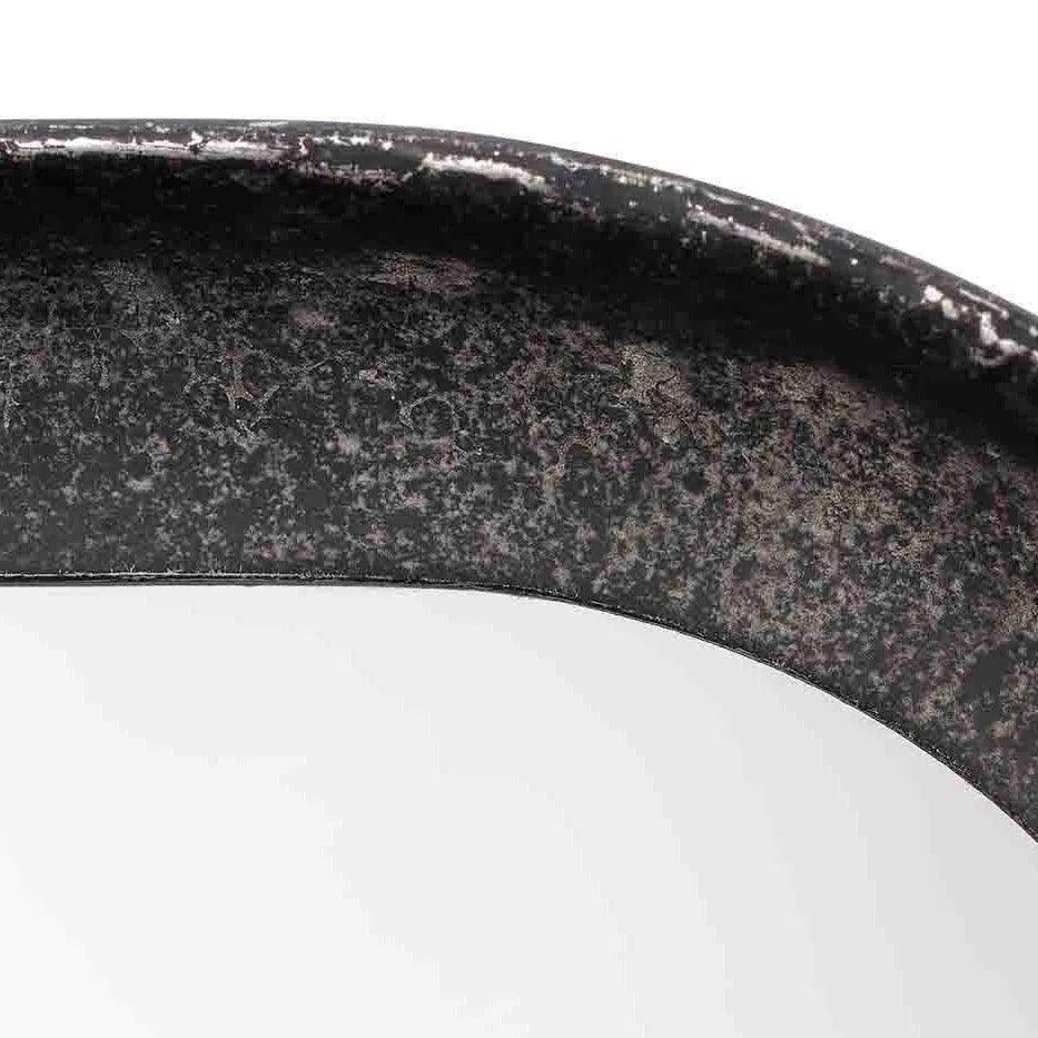 Reversible Black Iron Capital Wall Mirror - LOOMLAN - Jamie Young - Wall Mirrors