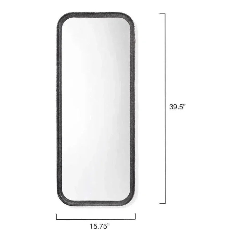 Reversible Black Iron Capital Wall Mirror - LOOMLAN - Jamie Young - Wall Mirrors