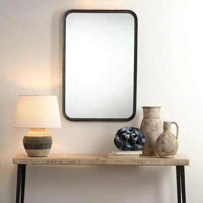 Reversible Black Iron Principle Vanity Wall Mirror - LOOMLAN - Jamie Young - Wall Mirrors