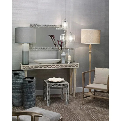 Reversible Black Mother of Pearl Evelyn Wall Mirror - LOOMLAN - Jamie Young - Wall Mirrors