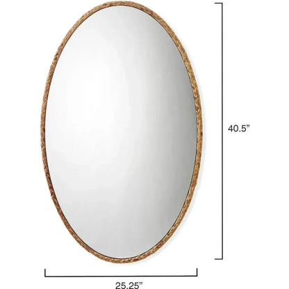 Reversible Corngrass Braided Oval Wall Mirror - LOOMLAN - Jamie Young - Wall Mirrors