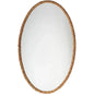 Reversible Corngrass Braided Oval Wall Mirror - LOOMLAN - Jamie Young - Wall Mirrors
