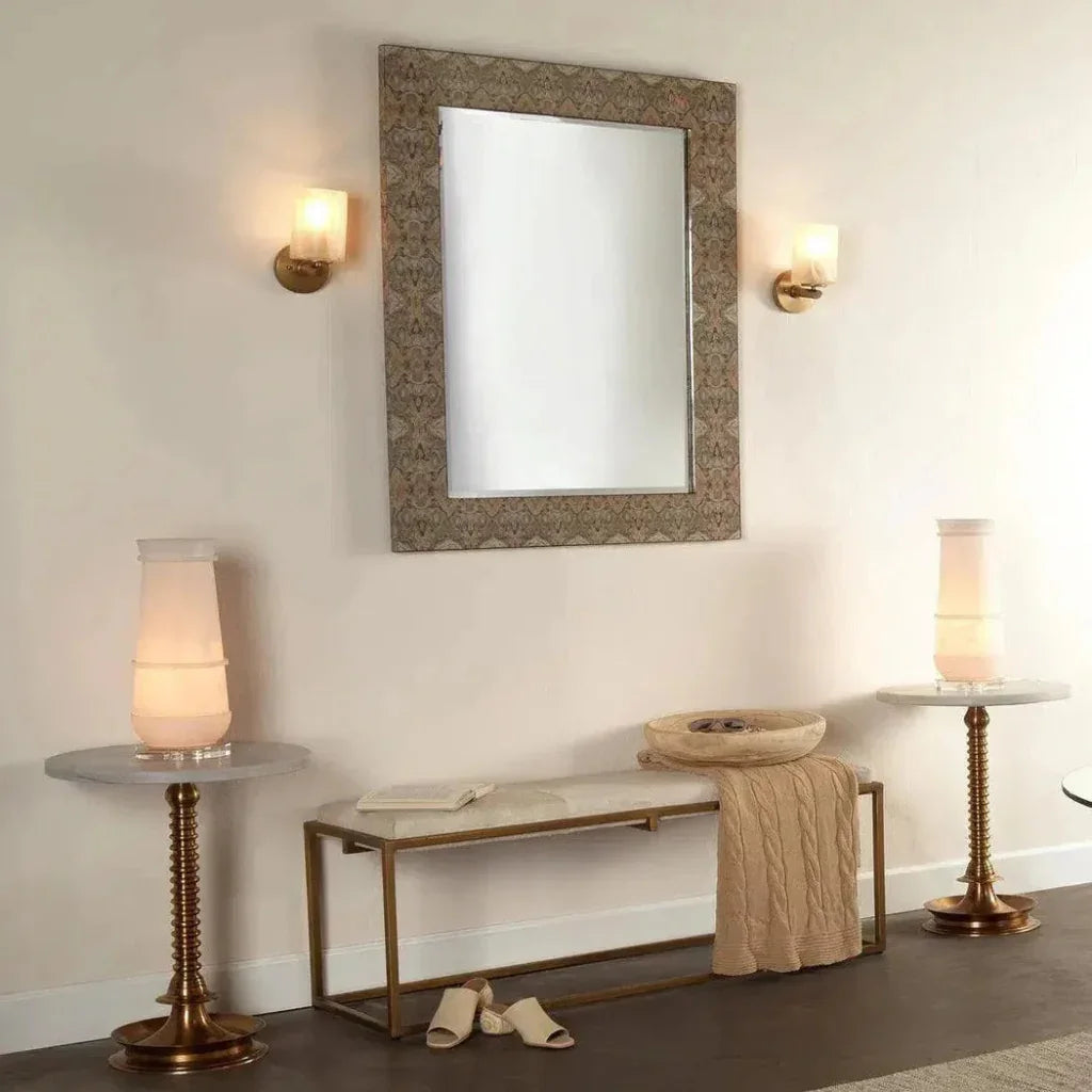 Reversible Cream Grey Rorschach Wall Mirror - LOOMLAN - Jamie Young - Wall Mirrors