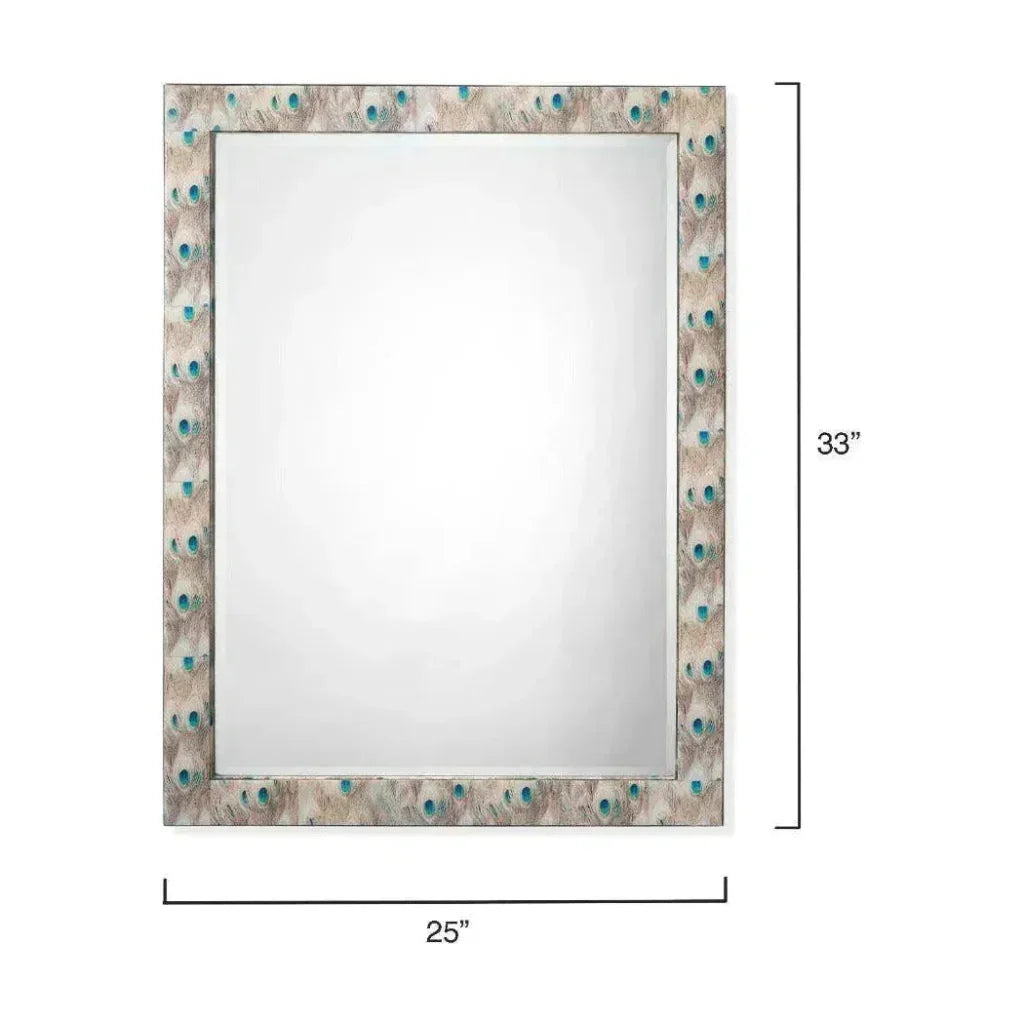 Reversible Cream Plume Rectangle Wall Mirror - LOOMLAN - Jamie Young - Wall Mirrors