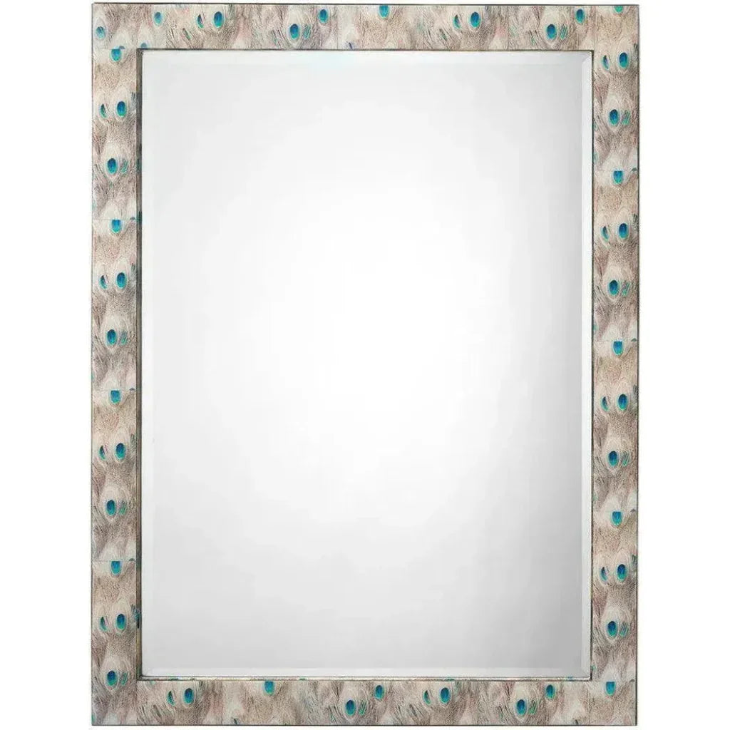 Reversible Cream Plume Rectangle Wall Mirror - LOOMLAN - Jamie Young - Wall Mirrors