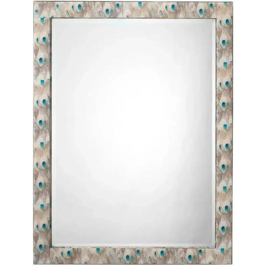 Reversible Cream Plume Rectangle Wall Mirror - LOOMLAN - Jamie Young - Wall Mirrors