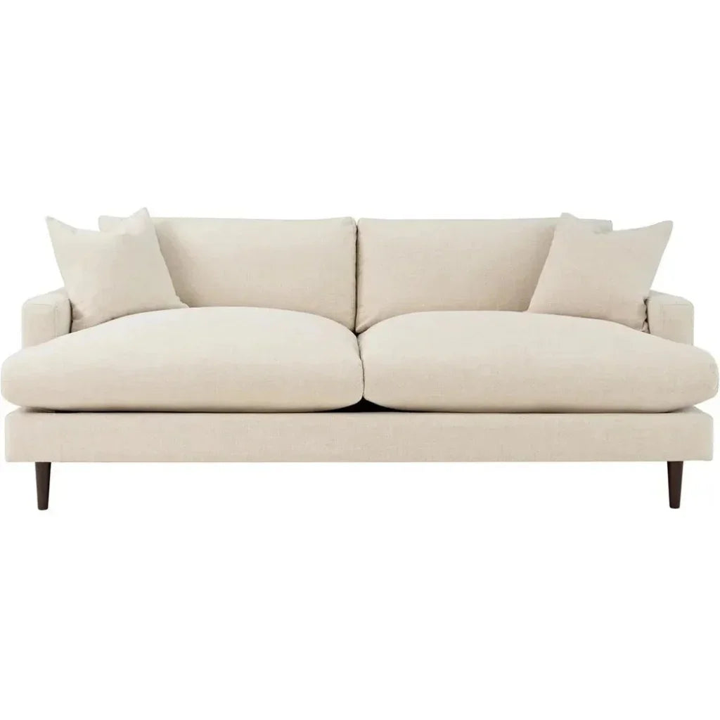 Reversible Cushions Loose Back Grey Sofa Beach Linen - LOOMLAN - LH Imports - Sofas & Loveseats