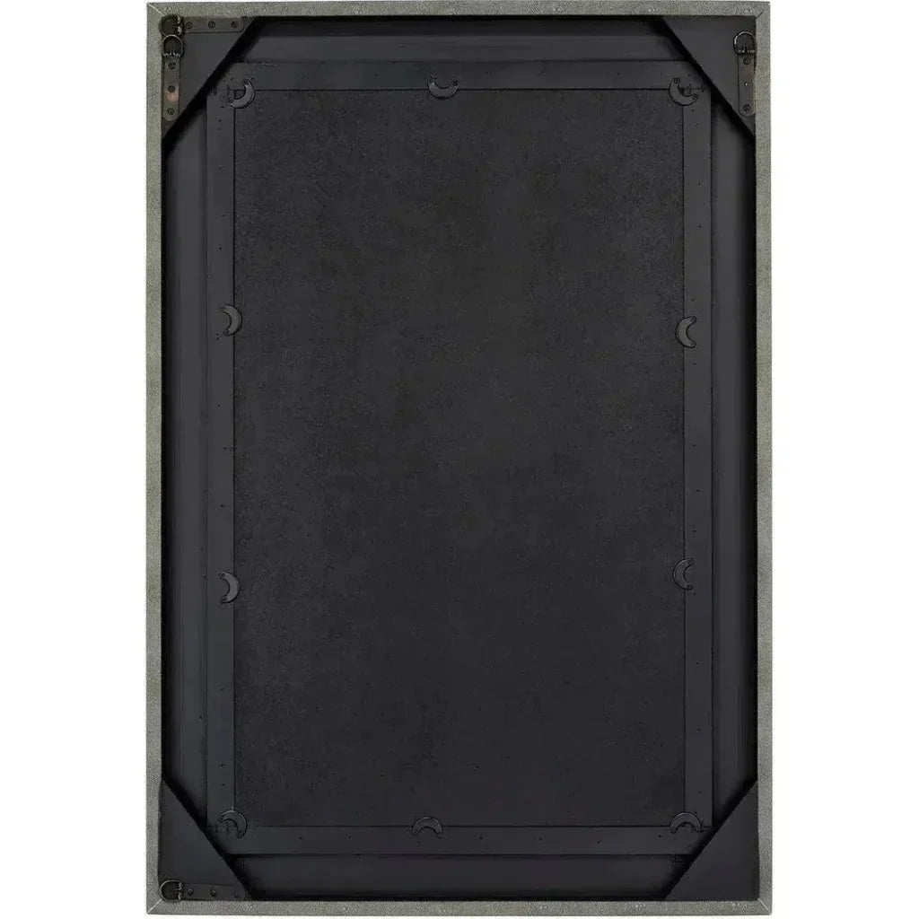 Reversible Grey Faux Shagreen Rectangle Wall Mirror - LOOMLAN - Jamie Young - Wall Mirrors