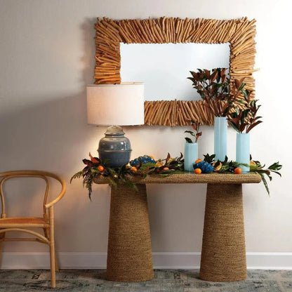 Reversible Natural Driftwood Rectangle Wall Mirror - LOOMLAN - Jamie Young - Wall Mirrors