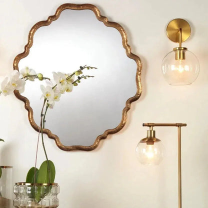 Reversible Position Antique Brass Elise Wall Mirror - LOOMLAN - Jamie Young - Wall Mirrors