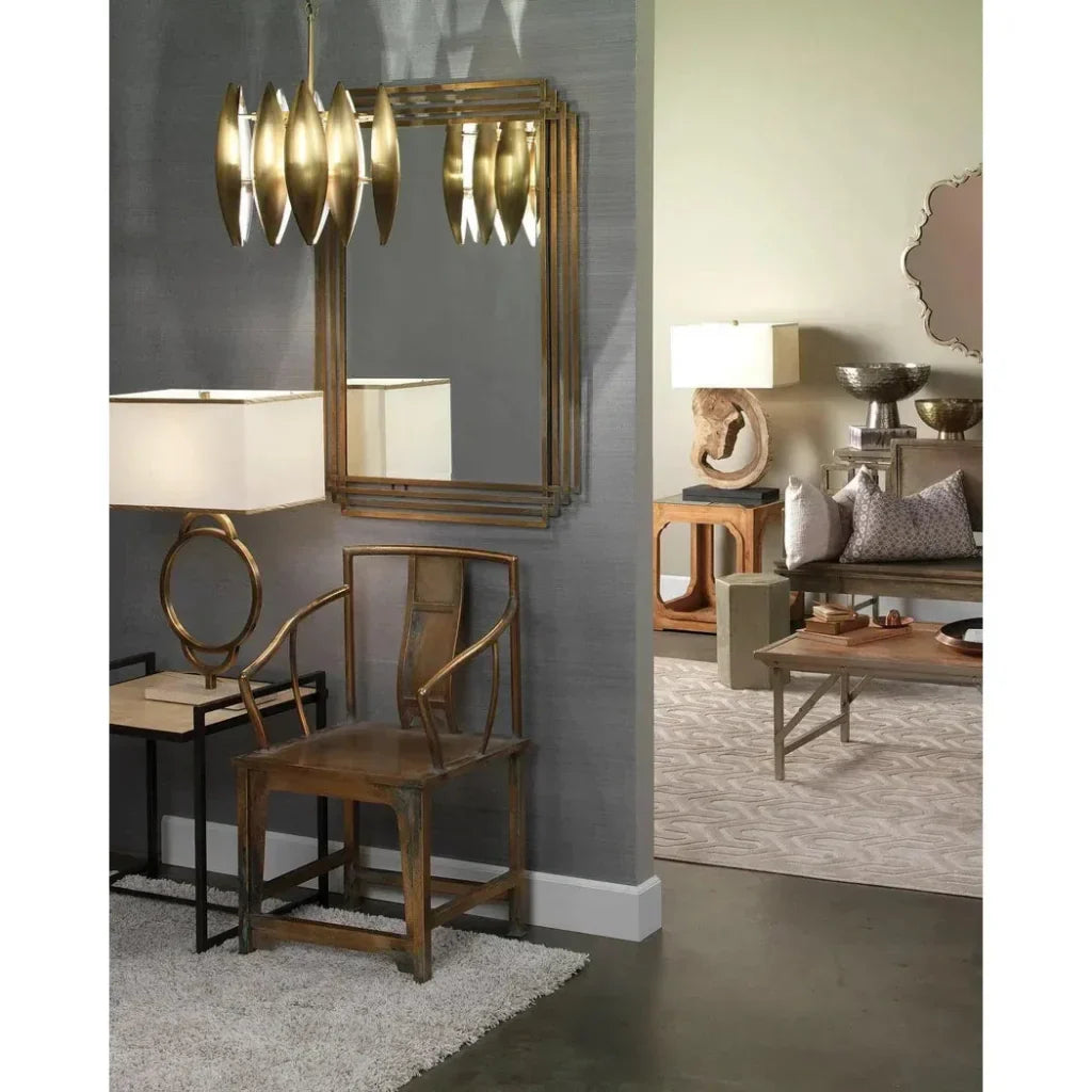 Reversible Position Brass Serai Wall Mirror - LOOMLAN - Jamie Young - Wall Mirrors