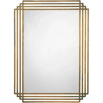Reversible Position Brass Serai Wall Mirror - LOOMLAN - Jamie Young - Wall Mirrors