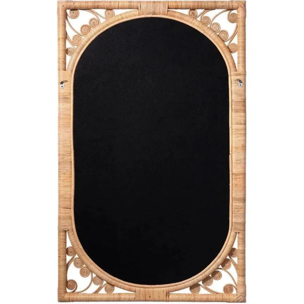 Reversible Position Natural Rattan Primrose Wall Mirror - LOOMLAN - Jamie Young - Wall Mirrors