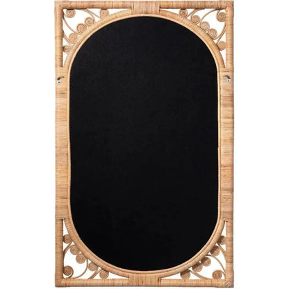 Reversible Position Natural Rattan Primrose Wall Mirror - LOOMLAN - Jamie Young - Wall Mirrors