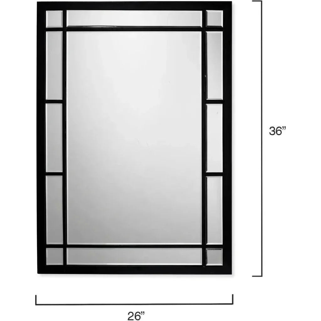 Reversible Rectangle Black Iron Chelsea Wall Mirror - LOOMLAN - Jamie Young - Wall Mirrors