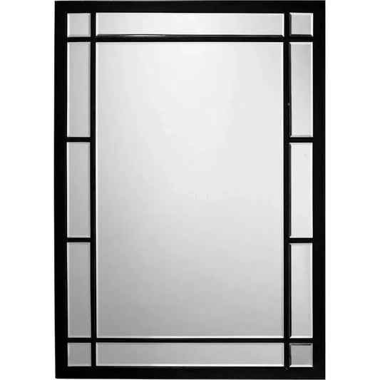 Reversible Rectangle Black Iron Chelsea Wall Mirror - LOOMLAN - Jamie Young - Wall Mirrors