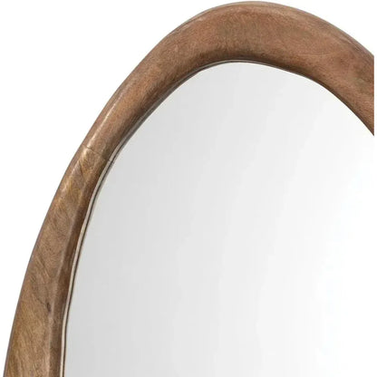Reversible Wood Organic Oval Wall Mirror - LOOMLAN - Jamie Young - Wall Mirrors