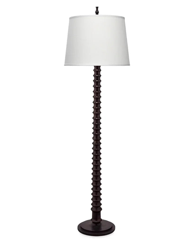 Revolution Wood Floor Lamp Black-Floor Lamps-Jamie Young-LOOMLAN