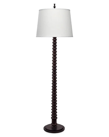 Revolution Wood Floor Lamp Black-Floor Lamps-Jamie Young-LOOMLAN