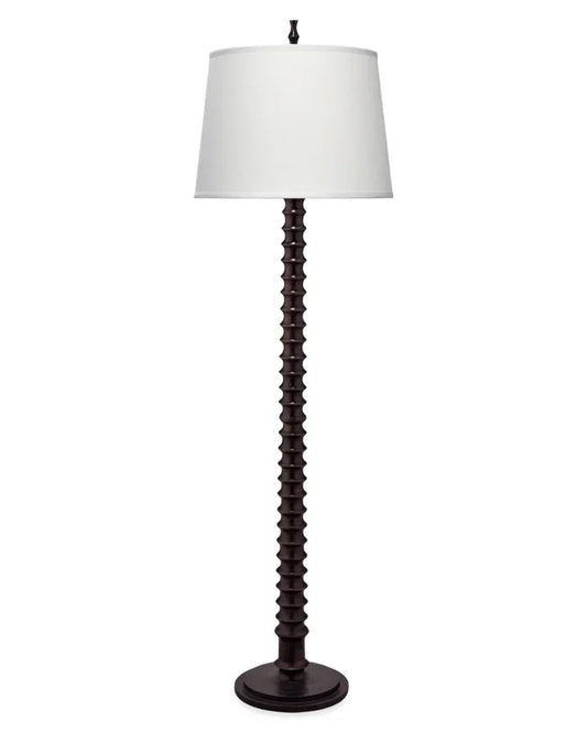 Revolution Wood Floor Lamp Black-Floor Lamps-Jamie Young-LOOMLAN