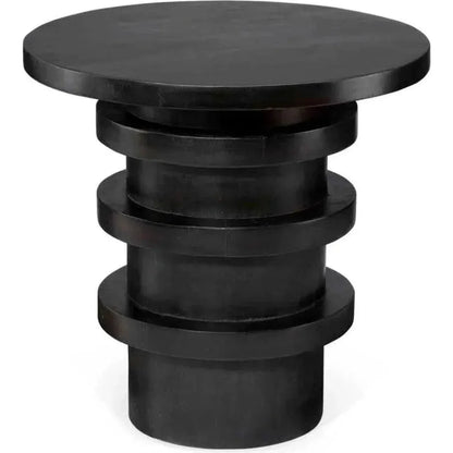 Revolve Round Wooden Side Table
