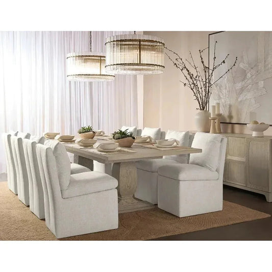 Rhaenyra Extension Dining Table Classic-Dining Tables-SUNPAN-LOOMLAN