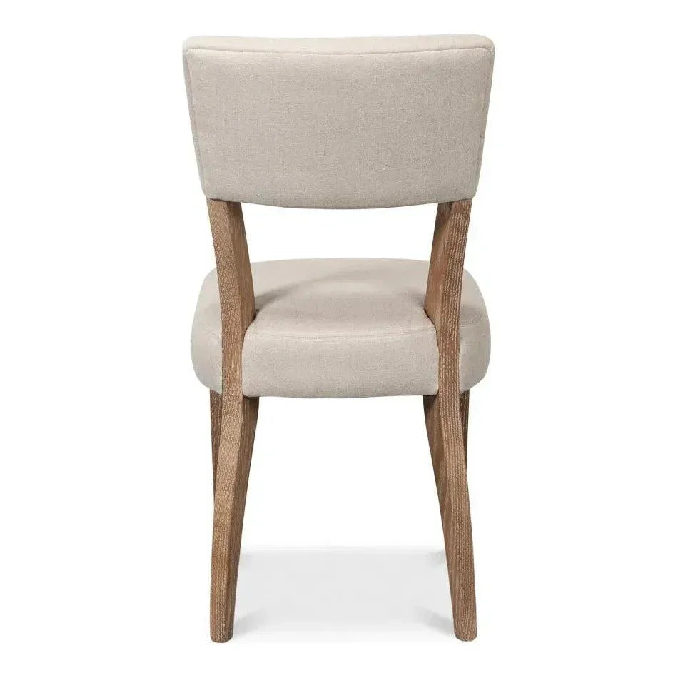 Rhett Cream Dining Chairs Set of 2 - LOOMLAN - Sarreid - Dining Chairs