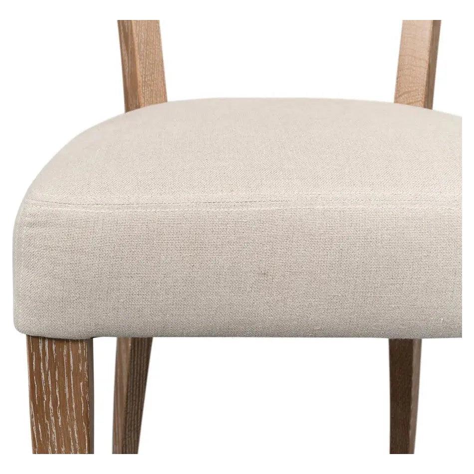 Rhett Cream Dining Chairs Set of 2 - LOOMLAN - Sarreid - Dining Chairs