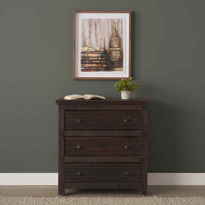 Rhett Three Drawers Wood Chest