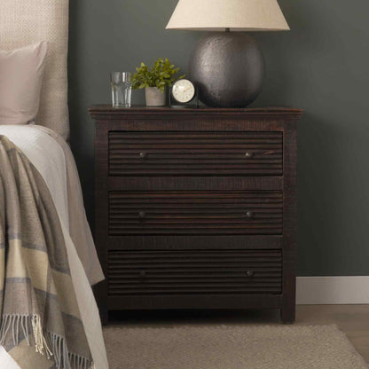Rhett Three Drawers Wood Chest