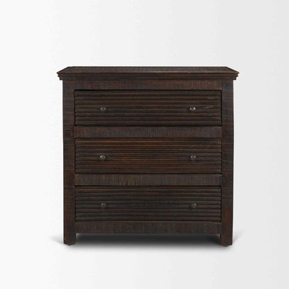 Rhett Three Drawers Wood Chest