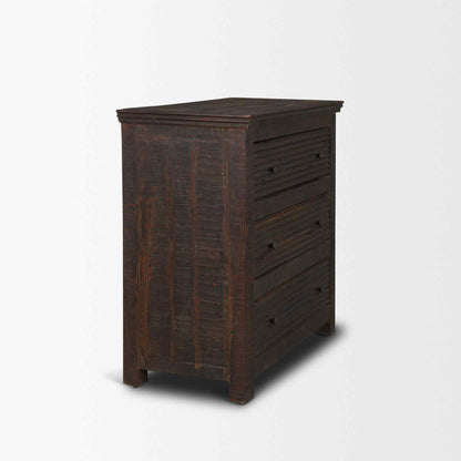 Rhett Three Drawers Wood Chest